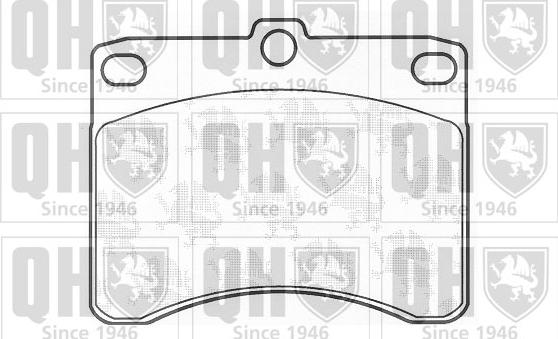 Quinton Hazell BP639 - Bremžu uzliku kompl., Disku bremzes www.autospares.lv