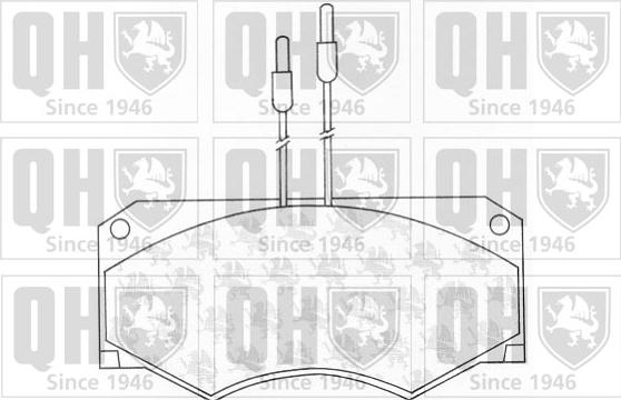 Quinton Hazell BP672 - Bremžu uzliku kompl., Disku bremzes autospares.lv