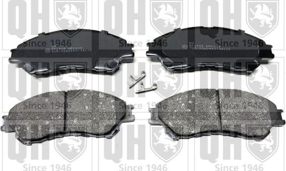 Quinton Hazell BP1909 - Brake Pad Set, disc brake www.autospares.lv