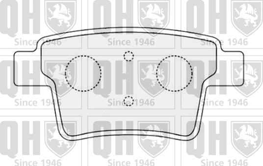 Quinton Hazell BP1499 - Brake Pad Set, disc brake www.autospares.lv