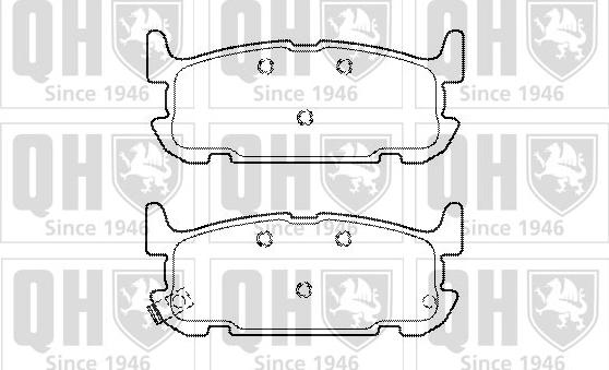 Quinton Hazell BP1490 - Bremžu uzliku kompl., Disku bremzes www.autospares.lv