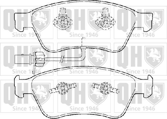 Quinton Hazell BP1497 - Bremžu uzliku kompl., Disku bremzes www.autospares.lv