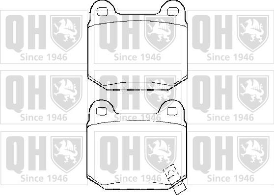 Quinton Hazell BP1449 - Brake Pad Set, disc brake www.autospares.lv