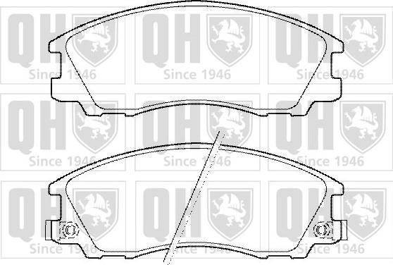 Quinton Hazell BP1445 - Bremžu uzliku kompl., Disku bremzes autospares.lv