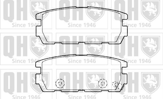 Quinton Hazell BP1446 - Тормозные колодки, дисковые, комплект www.autospares.lv