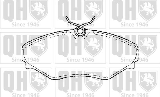 Quinton Hazell BP1440 - Bremžu uzliku kompl., Disku bremzes www.autospares.lv