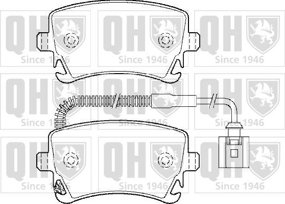 Quinton Hazell BP1441 - Bremžu uzliku kompl., Disku bremzes www.autospares.lv