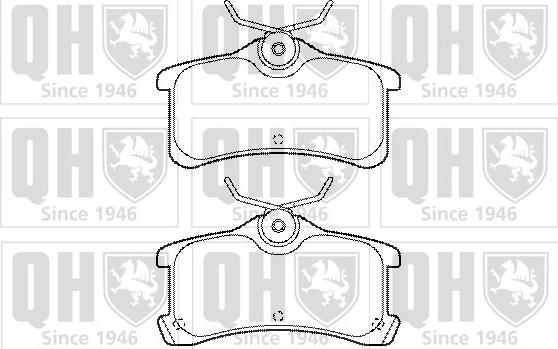 Quinton Hazell BP1459 - Brake Pad Set, disc brake www.autospares.lv