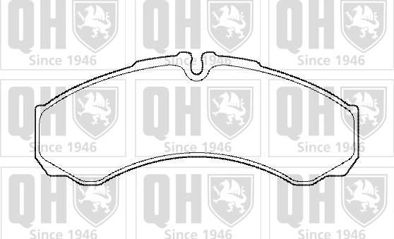 Quinton Hazell BP1454 - Brake Pad Set, disc brake www.autospares.lv