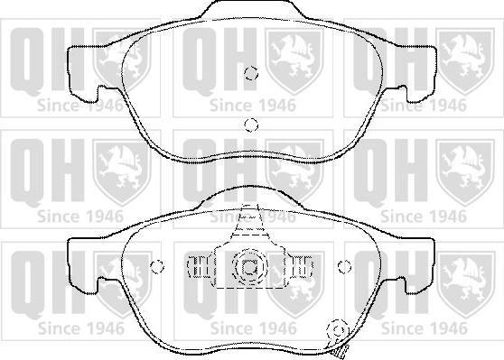 Quinton Hazell BP1458 - Bremžu uzliku kompl., Disku bremzes autospares.lv