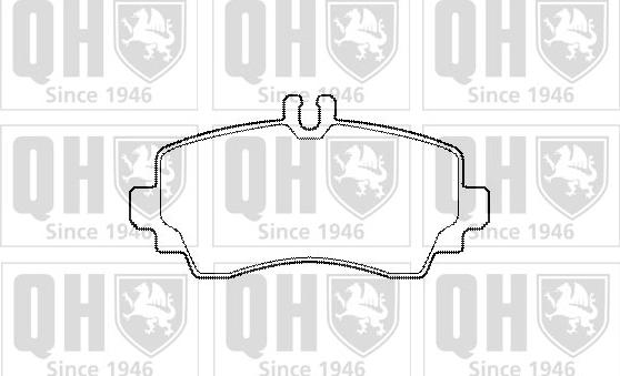 Quinton Hazell BP1469 - Тормозные колодки, дисковые, комплект www.autospares.lv