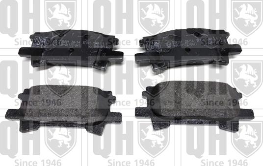 Quinton Hazell BP1465 - Тормозные колодки, дисковые, комплект www.autospares.lv