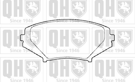 Quinton Hazell BP1460 - Bremžu uzliku kompl., Disku bremzes www.autospares.lv