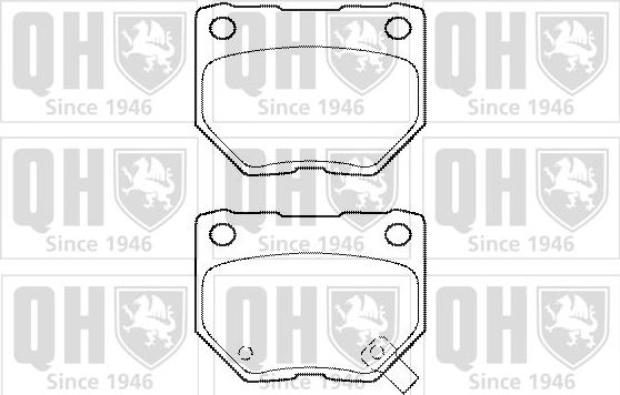 Quinton Hazell BP1462 - Brake Pad Set, disc brake www.autospares.lv