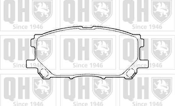 Quinton Hazell BP1467 - Bremžu uzliku kompl., Disku bremzes www.autospares.lv