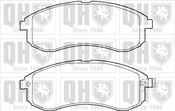 Quinton Hazell BP1404 - Brake Pad Set, disc brake www.autospares.lv