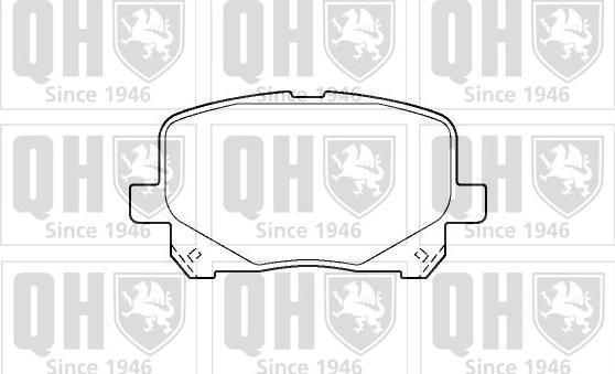 Quinton Hazell BP1405 - Brake Pad Set, disc brake www.autospares.lv