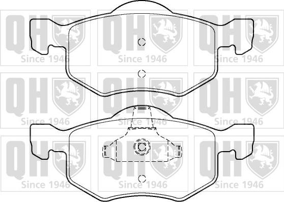 Quinton Hazell BP1408 - Bremžu uzliku kompl., Disku bremzes autospares.lv