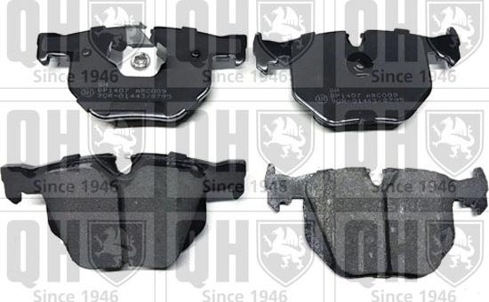 Quinton Hazell BP1407 - Brake Pad Set, disc brake www.autospares.lv