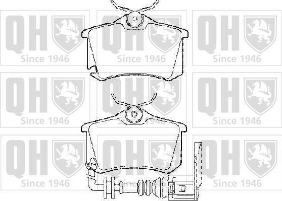 Quinton Hazell BP1417 - Brake Pad Set, disc brake www.autospares.lv