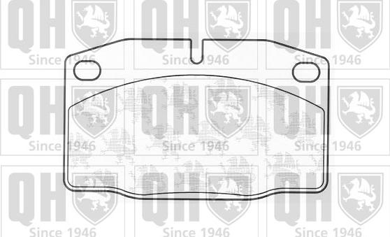 Quinton Hazell BP141 - Brake Pad Set, disc brake www.autospares.lv