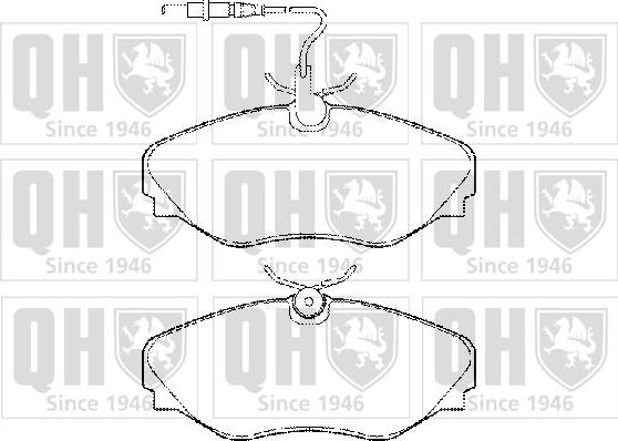 Quinton Hazell BP1489 - Bremžu uzliku kompl., Disku bremzes www.autospares.lv