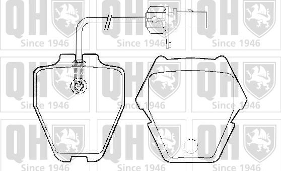 Quinton Hazell BP1488 - Bremžu uzliku kompl., Disku bremzes autospares.lv