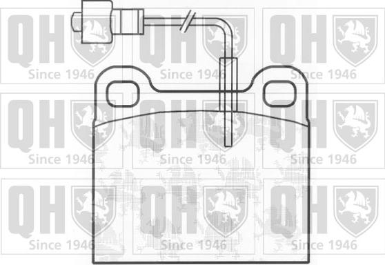 Quinton Hazell BP148 - Тормозные колодки, дисковые, комплект www.autospares.lv