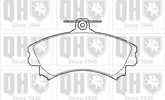 Quinton Hazell BP1430 - Тормозные колодки, дисковые, комплект www.autospares.lv