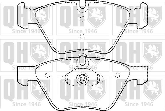 Quinton Hazell BP1424 - Brake Pad Set, disc brake www.autospares.lv