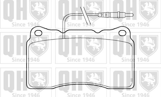 Quinton Hazell BP1425 - Brake Pad Set, disc brake www.autospares.lv