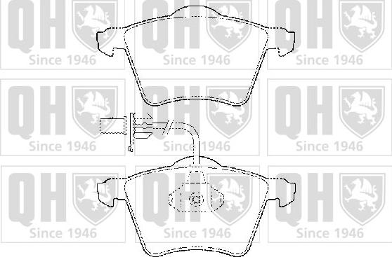 Quinton Hazell BP1428 - Bremžu uzliku kompl., Disku bremzes autospares.lv