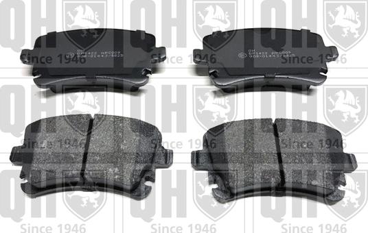 Quinton Hazell BP1422 - Brake Pad Set, disc brake www.autospares.lv