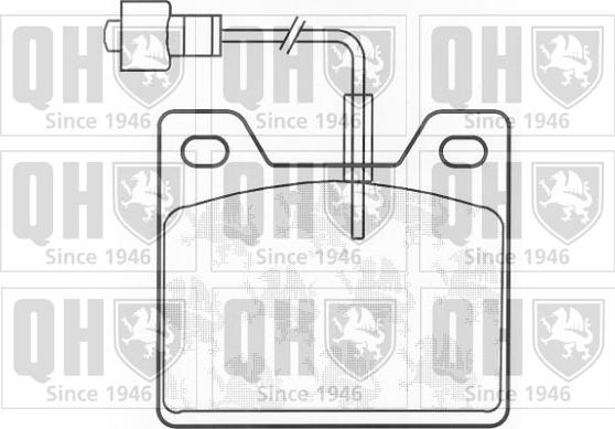 Quinton Hazell BP142 - Bremžu uzliku kompl., Disku bremzes www.autospares.lv