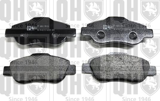 Quinton Hazell BP1475 - Brake Pad Set, disc brake www.autospares.lv