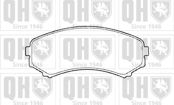 Quinton Hazell BP1476 - Brake Pad Set, disc brake www.autospares.lv