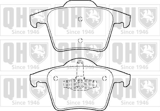 Quinton Hazell BP1471 - Bremžu uzliku kompl., Disku bremzes www.autospares.lv