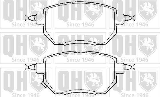 Quinton Hazell BP1477 - Brake Pad Set, disc brake www.autospares.lv