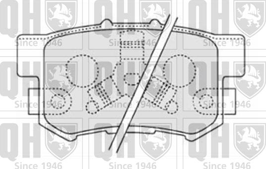 Quinton Hazell BP1590 - Brake Pad Set, disc brake www.autospares.lv