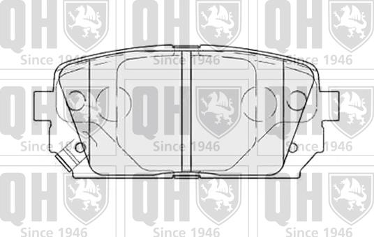 Quinton Hazell BP1593 - Bremžu uzliku kompl., Disku bremzes autospares.lv