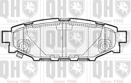 Quinton Hazell BP1544 - Brake Pad Set, disc brake www.autospares.lv