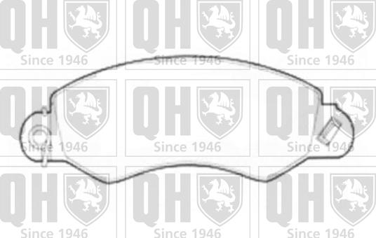 Quinton Hazell BP1541 - Bremžu uzliku kompl., Disku bremzes www.autospares.lv