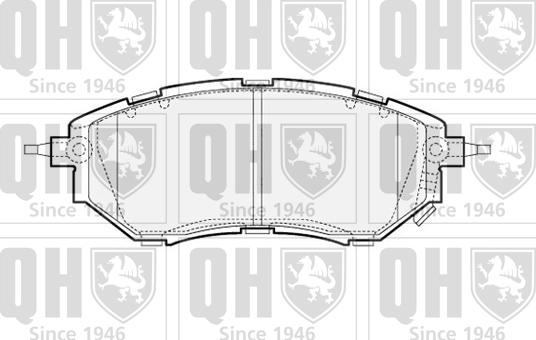 Quinton Hazell BP1543 - Brake Pad Set, disc brake www.autospares.lv