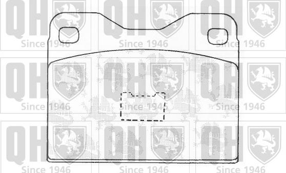 Quinton Hazell BP154 - Тормозные колодки, дисковые, комплект www.autospares.lv