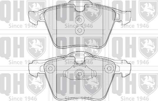 Quinton Hazell BP1559 - Bremžu uzliku kompl., Disku bremzes autospares.lv