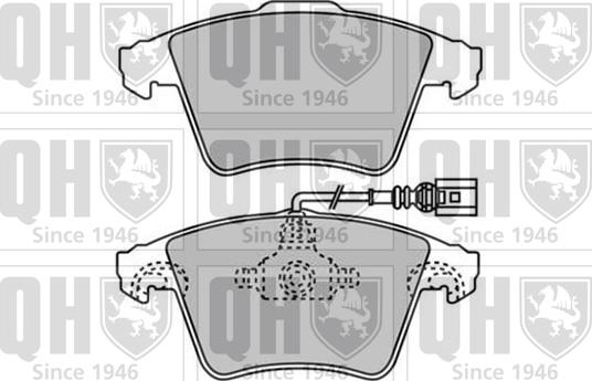 Quinton Hazell BP1568 - Bremžu uzliku kompl., Disku bremzes autospares.lv