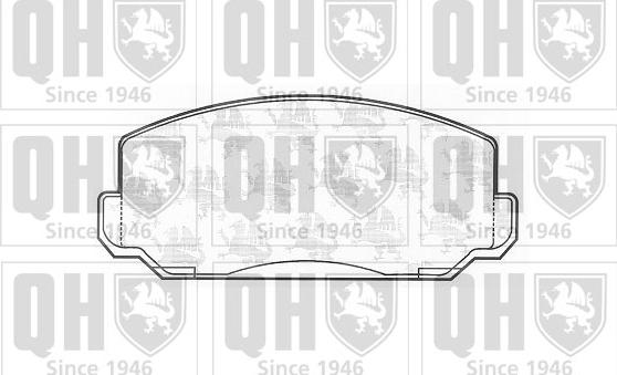 Quinton Hazell BP156 - Bremžu uzliku kompl., Disku bremzes www.autospares.lv