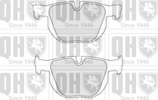 Quinton Hazell BP1504 - Brake Pad Set, disc brake www.autospares.lv