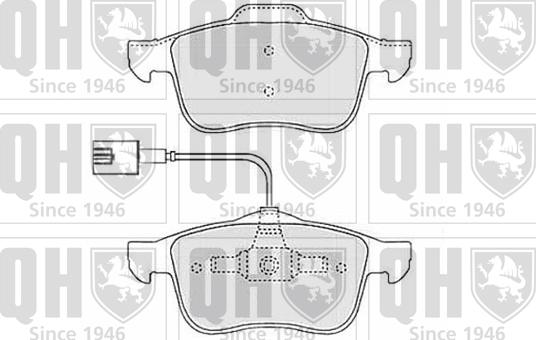 Quinton Hazell BP1502 - Bremžu uzliku kompl., Disku bremzes www.autospares.lv