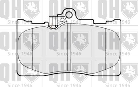 Quinton Hazell BP1519 - Brake Pad Set, disc brake www.autospares.lv